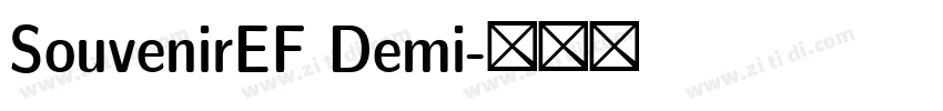 SouvenirEF Demi字体转换